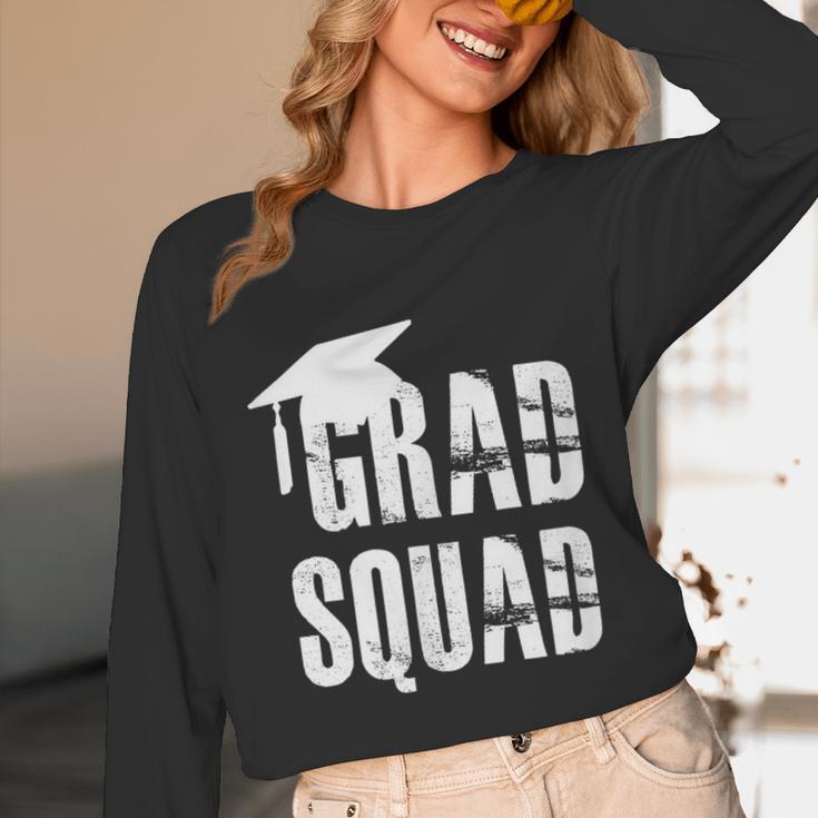 Grad Squad Graduate Graduation T-Shirt Graduation Idea Unisex Long Sleeve T-Shirt