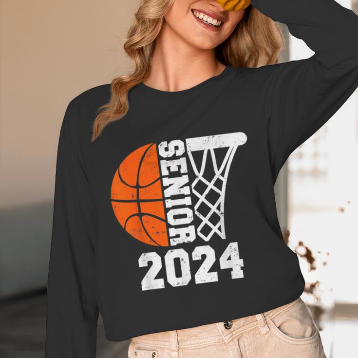 Graduate Senior Class Of 2024 Basketball Player Graduation Unisex Long Sleeve T-Shirt