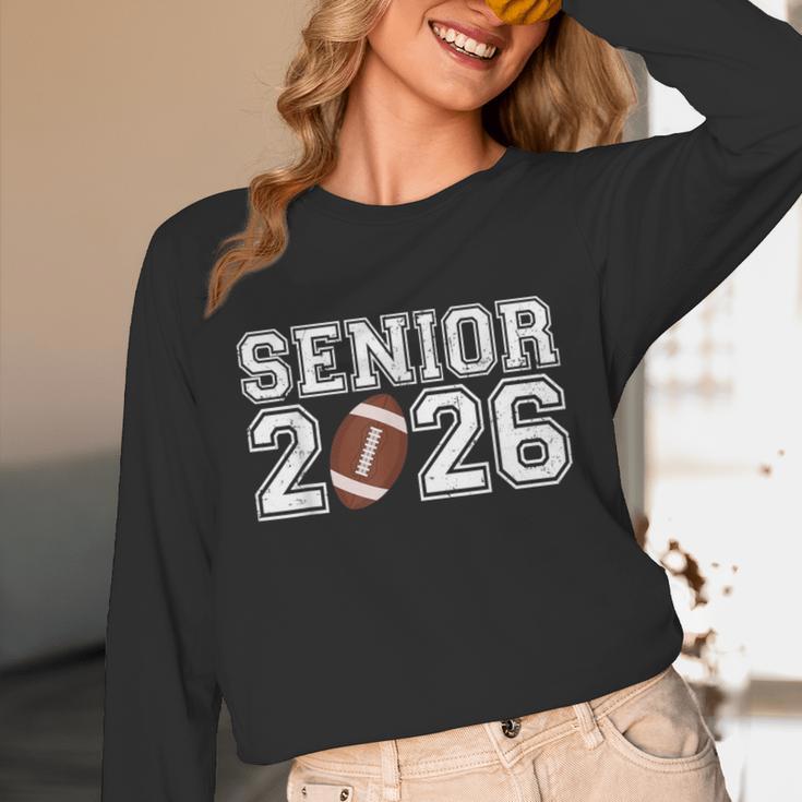 Graduate Senior Class Of 2026 Graduation American Football Unisex Long Sleeve T-Shirt