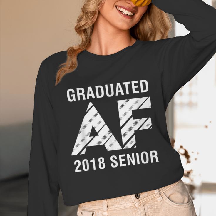 Graduated AF 2018 Senior Graduation Shirt Unisex Long Sleeve T-Shirt