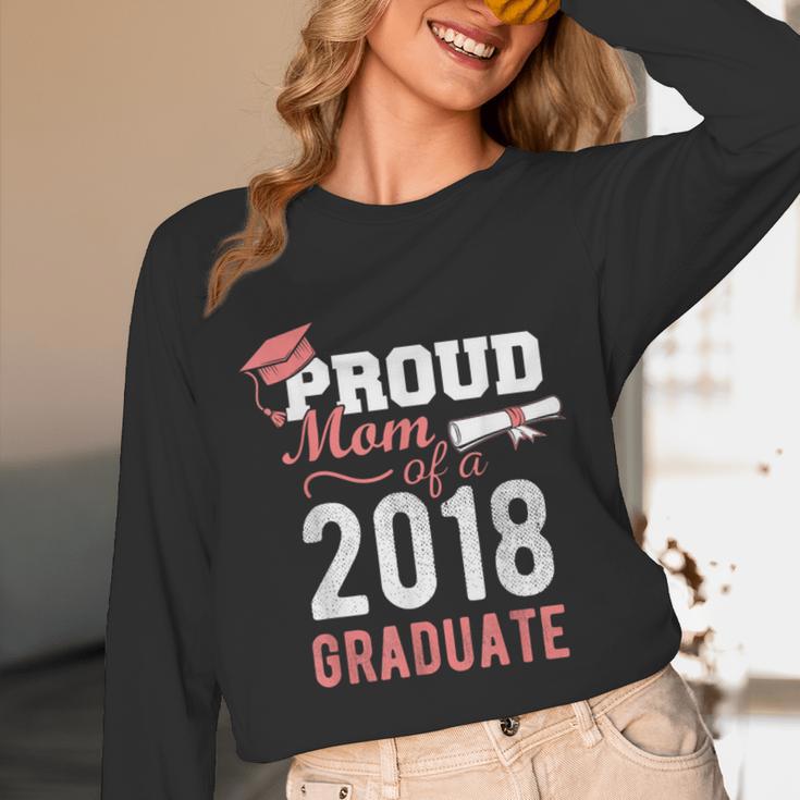 Graduation 2018 Tshirt Proud Mom Of A 2018 Graduate T-Shirt Unisex Long Sleeve T-Shirt