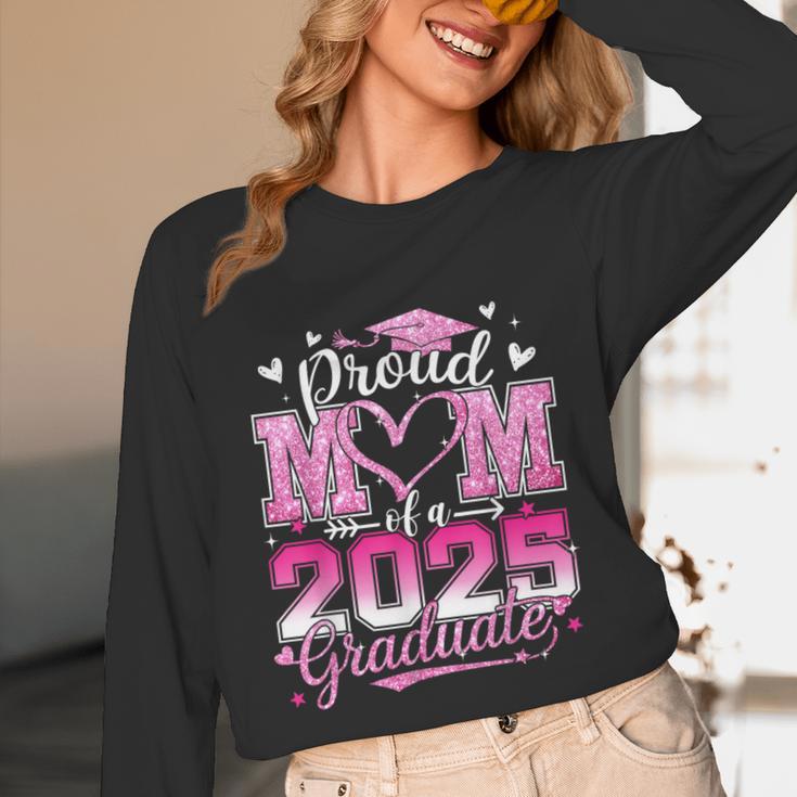 Graduation 2025 Proud Mom Of 2025 Graduate Floral Women Unisex Long Sleeve T-Shirt