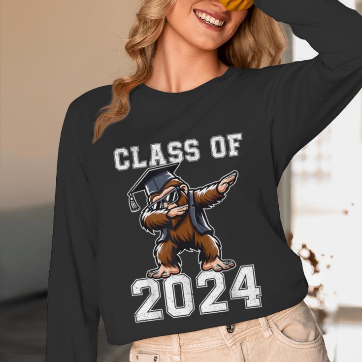 Graduation Class Of 2024 Bigfoot Graduated Seniors 2024 Unisex Long Sleeve T-Shirt