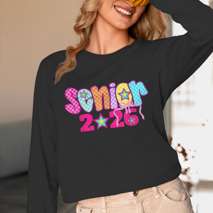 Graduation Class Of 2026 Senior Pink Coquette Bow 2026 Grade Unisex Long Sleeve T-Shirt