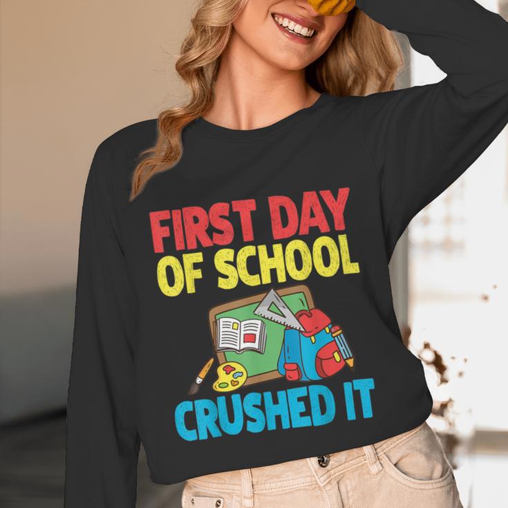 Graduation First Day Of School Crushed It Unisex Long Sleeve T-Shirt