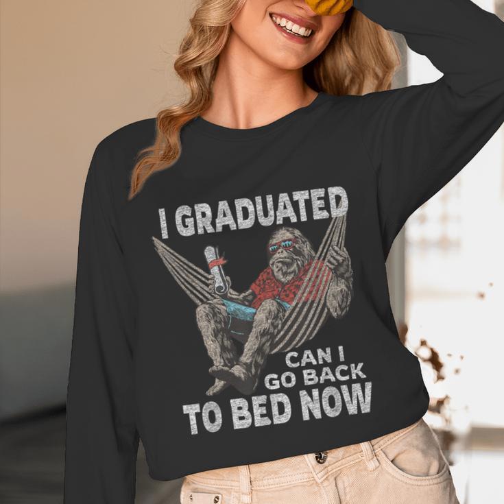 Graduation I Graduated Can I Go Back To Bed Now Unisex Long Sleeve T-Shirt