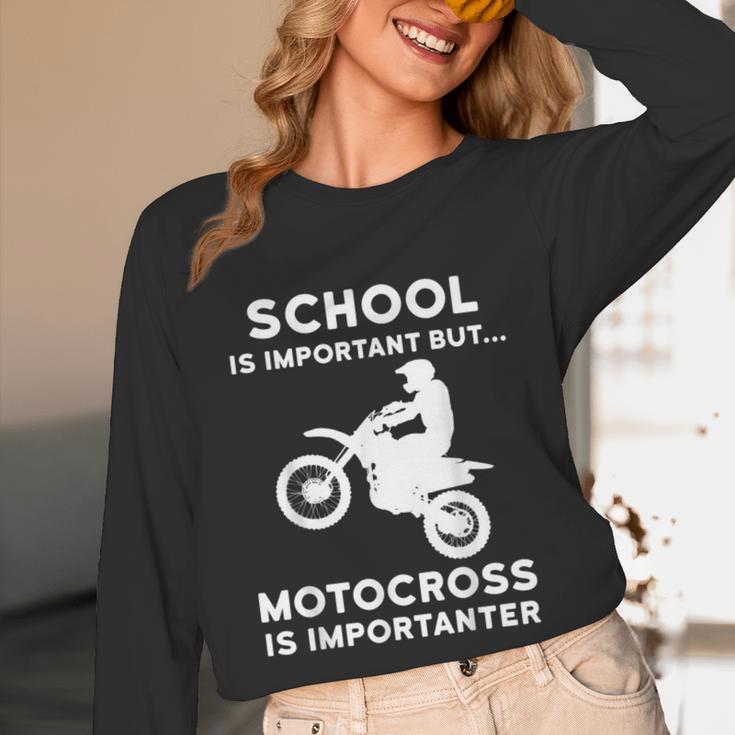 Graduation Shirt For Dirtbike Motocross Riders Unisex Long Sleeve T-Shirt