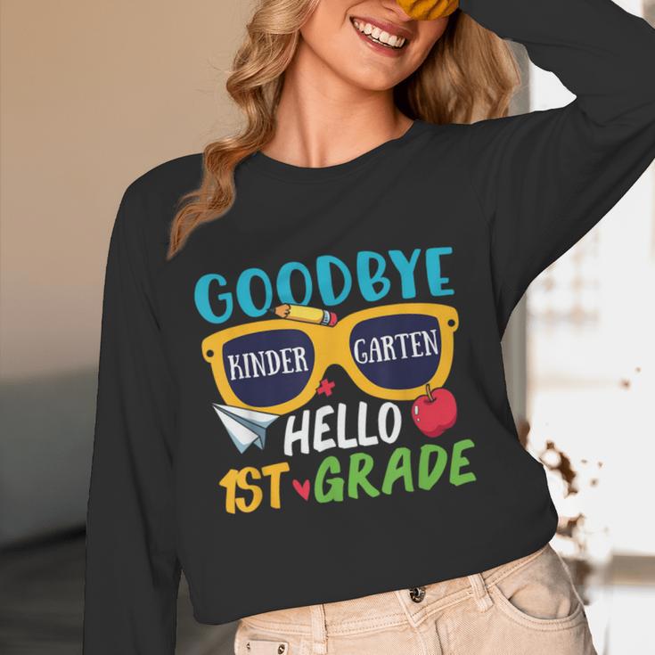 Graduation Shirt Goodbye Kindergarten Hello 1st Grade School Unisex Long Sleeve T-Shirt