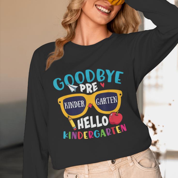 Graduation Shirt Goodbye PreK Hello Kindergarten School Unisex Long Sleeve T-Shirt