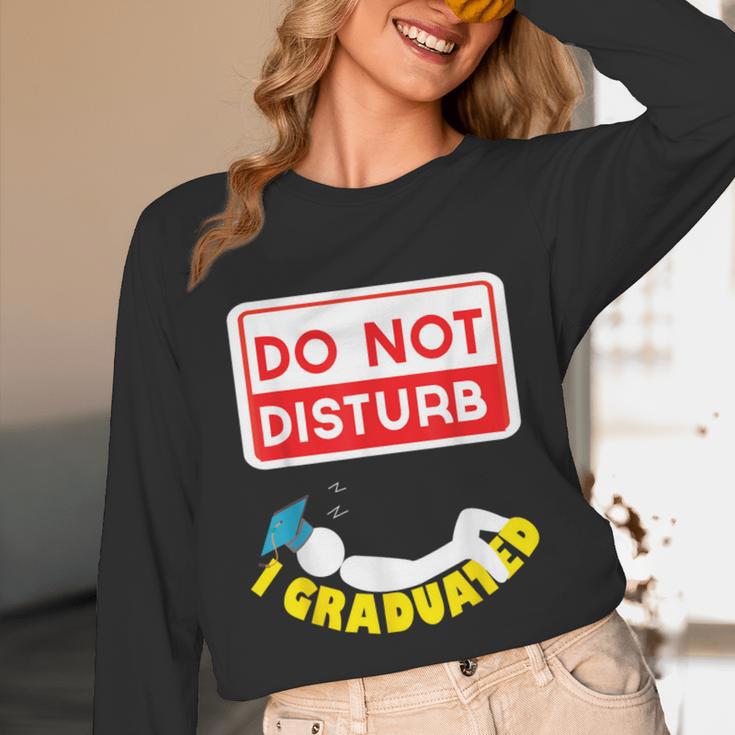 Graduation Shirt High School And College Sleepy Graduates Unisex Long Sleeve T-Shirt
