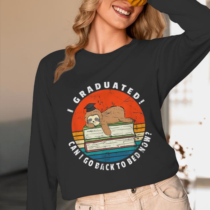 Graduation Sloth Can I Go Back To Bed Now Vintage Unisex Long Sleeve T-Shirt Graduation Sloth Can I Go Back To Bed Now Vintage Unisex Long Sleeve T-Shirt