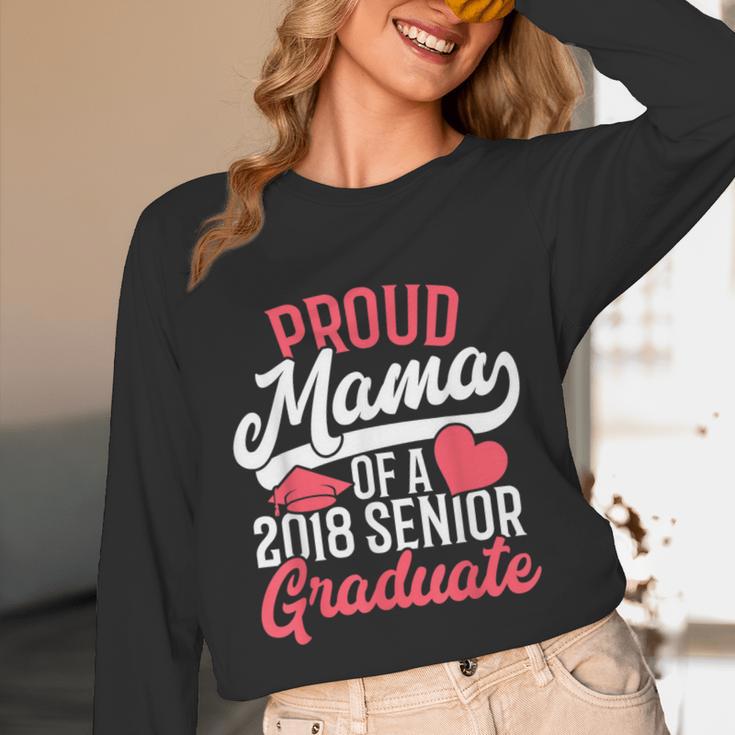 GraduationShirt For Mom Proud Mama Of 2018 Senior Tee Unisex Long Sleeve T-Shirt