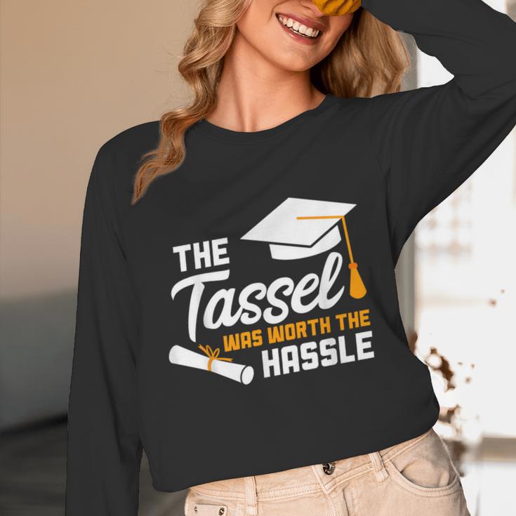 GraduationShirt Tassel Was Worth The Hassle Tee Unisex Long Sleeve T-Shirt