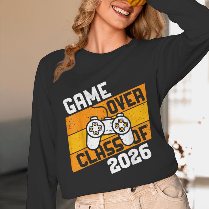 Graduation Video Gamer Game Over Class Of 2026 Senior Unisex Long Sleeve T-Shirt