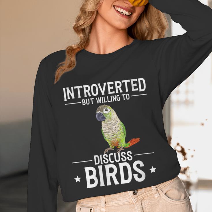 Green Cheek Conure Introvert Parrot Bird Conure Unisex Long Sleeve T-Shirt Green Cheek Conure Introvert Parrot Bird Conure Unisex Long Sleeve T-Shirt