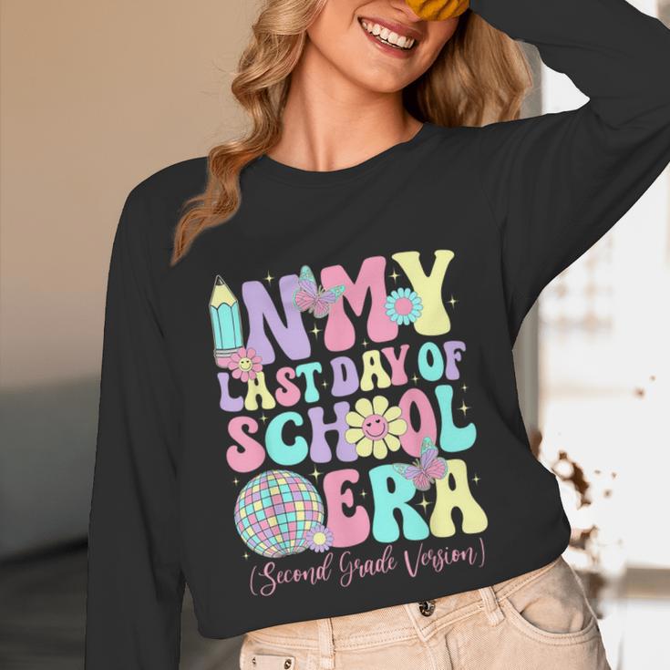 Groovy In My Last Day Of School Era Second Grade Graduation Unisex Long Sleeve T-Shirt