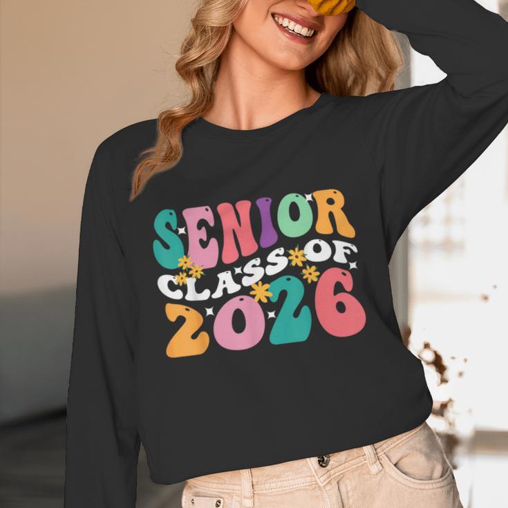 Groovy Senior Class Of 2026 My Last First Day Graduation 26 Unisex Long Sleeve T-Shirt