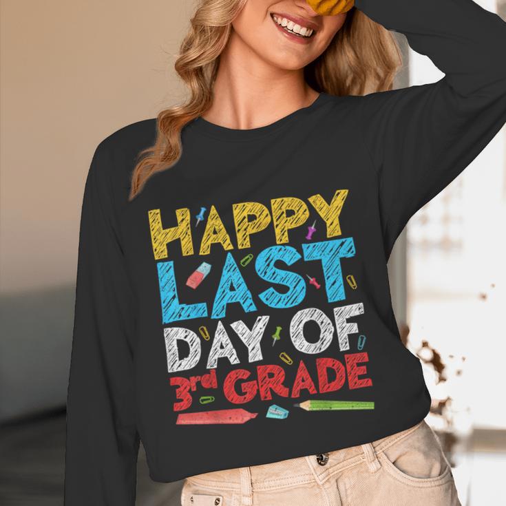 Happy Last Day Of 3rd Grade Shirt Third Grade Graduation Unisex Long Sleeve T-Shirt