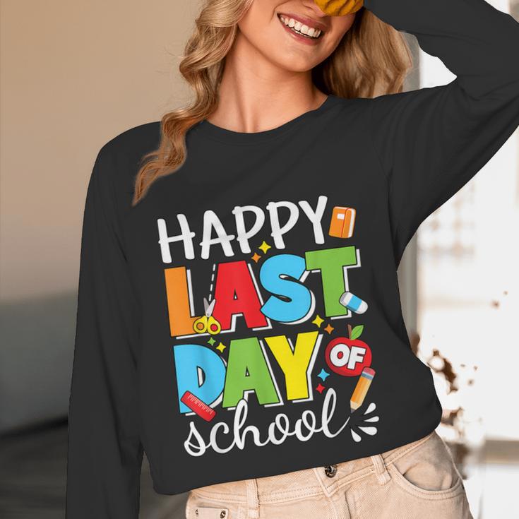 Happy Last Day Of School Teacher Student Graduation Unisex Long Sleeve T-Shirt