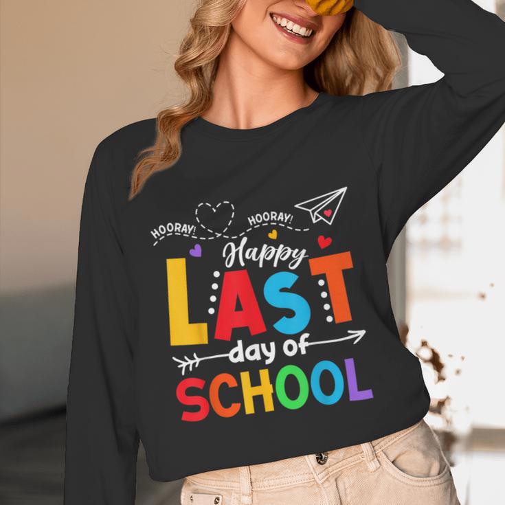 Happy Last Day Of School Teacher Women Student Graduation Unisex Long Sleeve T-Shirt