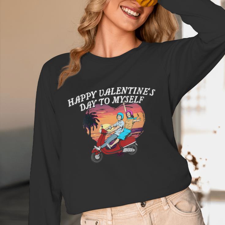 Happy Valentines Day To Myself Introvert Humor Unisex Long Sleeve T-Shirt Happy Valentines Day To Myself Introvert Humor Unisex Long Sleeve T-Shirt