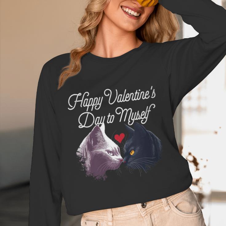 Happy Valentines Day Self Introvert Humor Antisocial Unisex Long Sleeve T-Shirt Happy Valentines Day Self Introvert Humor Antisocial Unisex Long Sleeve T-Shirt