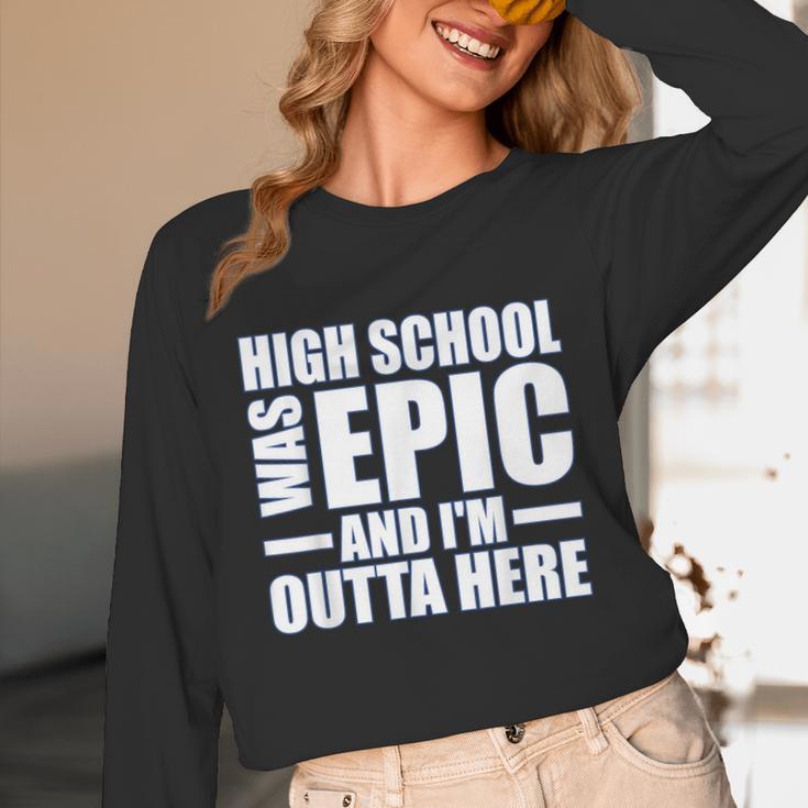 High School Graduate Graduation Party Meme Unisex Long Sleeve T-Shirt