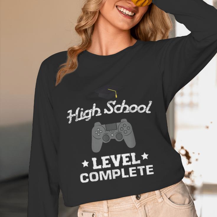 High School Graduation Shirt Video Gamer Nerd Geek Game Unisex Long Sleeve T-Shirt