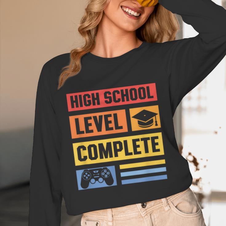 High School Level Complete Class Of 2024 Senior Graduation Unisex Long Sleeve T-Shirt