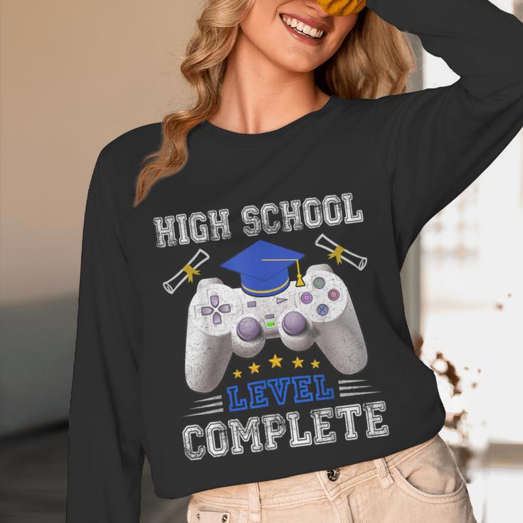 High School Level Complete Class Of 2025 Graduation Unisex Long Sleeve T-Shirt
