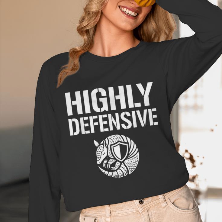 Highly Defensive Armadillo Shield Introvert Boundaries Unisex Long Sleeve T-Shirt