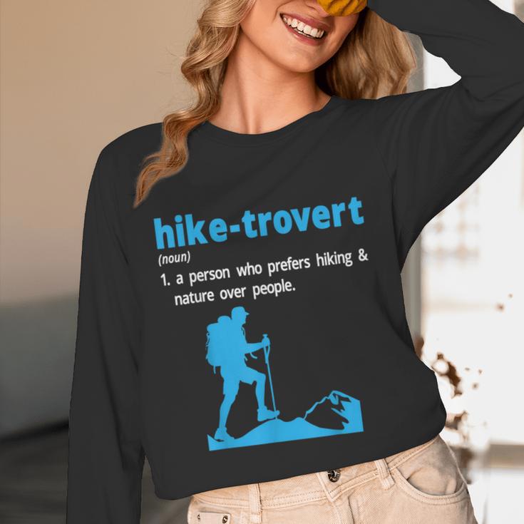 Hike-Trovert Hiking Humor Definition Introvert Unisex Long Sleeve T-Shirt Hike-Trovert Hiking Humor Definition Introvert Unisex Long Sleeve T-Shirt