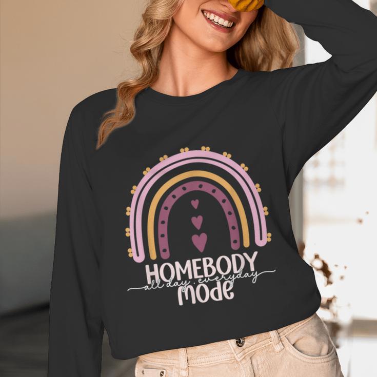 Homebody Introvert Homebody Mode Everyday Unisex Long Sleeve T-Shirt