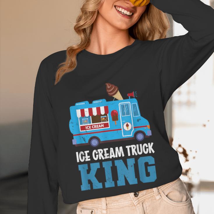Ice Cream Truck King Nostalgia Summer Ice Cream Truck Driver Unisex Long Sleeve T-Shirt Ice Cream Truck King Nostalgia Summer Ice Cream Truck Driver Unisex Long Sleeve T-Shirt
