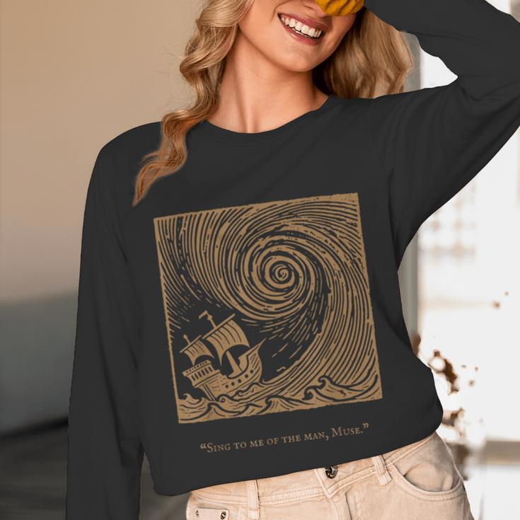 Iliad Odyssey Homer Ancient Greek History Book Odyssey Unisex Long Sleeve T-Shirt Iliad Odyssey Homer Ancient Greek History Book Odyssey Unisex Long Sleeve T-Shirt