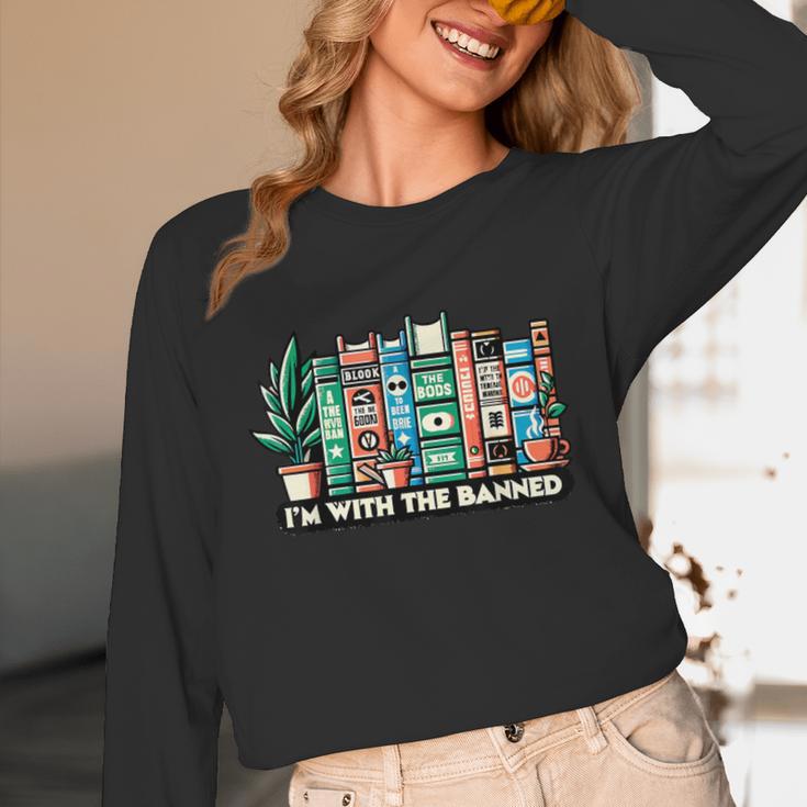 I'm With The Banned Books I Read Banned Books Lovers Unisex Long Sleeve T-Shirt