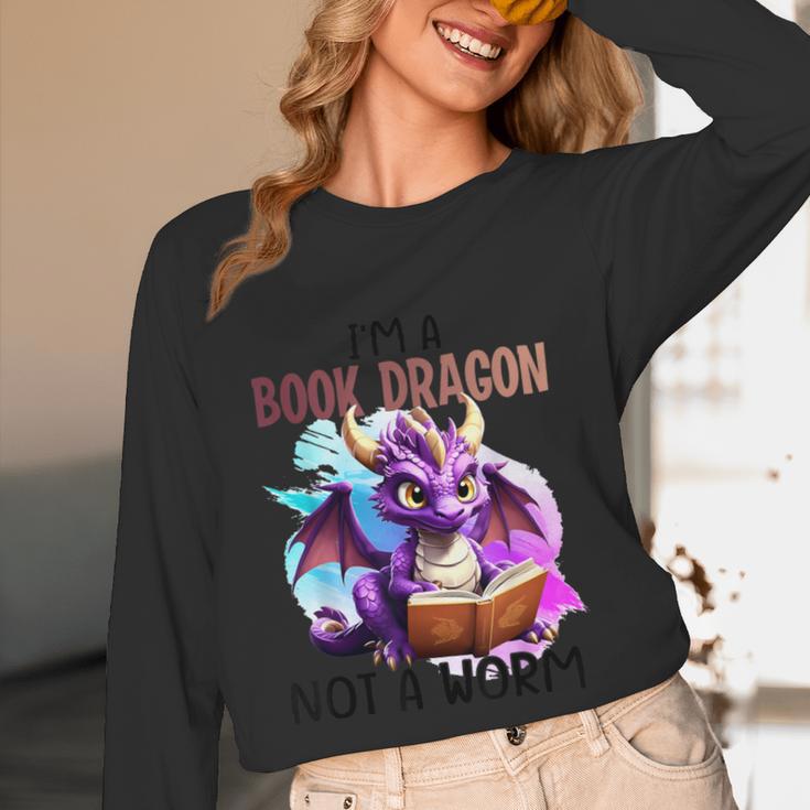 I'm A Book Dragon Not A Worm Unisex Long Sleeve T-Shirt