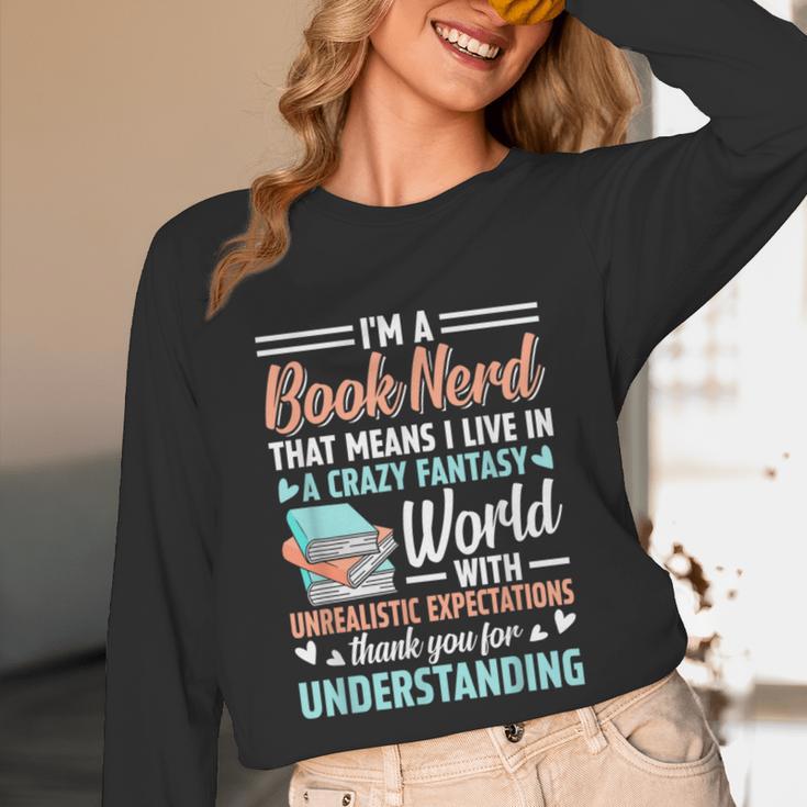 I'm a Book Nerd Bookworm Unisex Long Sleeve T-Shirt