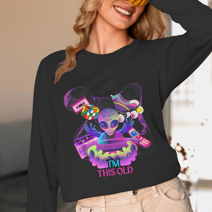 I’m This Old Retro 80s Nostalgia Alien Unisex Long Sleeve T-Shirt