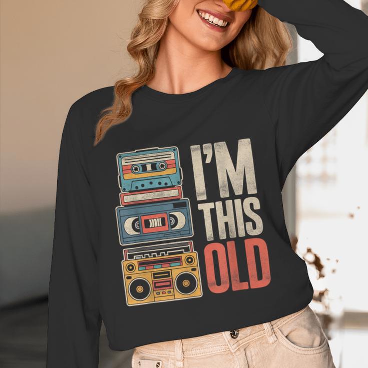 I'm This Old Vintage Cassette Tape Nostalgia Unisex Long Sleeve T-Shirt