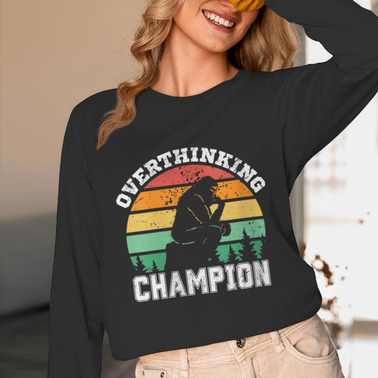 INTJ Introverts Shy Introvert Overthinking Champion Unisex Long Sleeve T-Shirt