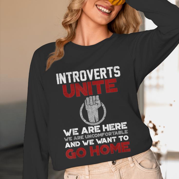 INTP Introverts Unite Anti Social For Men Women Unisex Long Sleeve T-Shirt