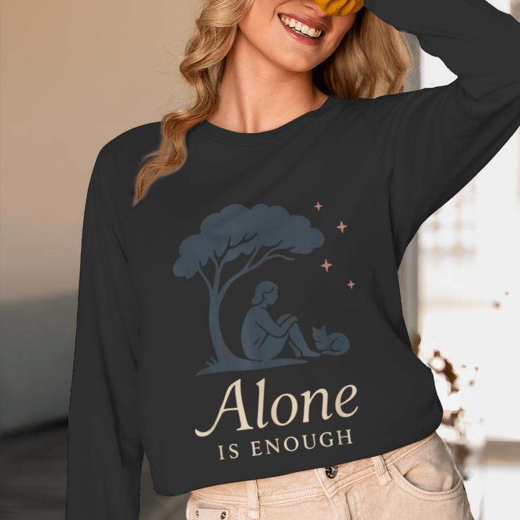 Introvert Alone Is Enough Social Battery Low Antisocial Unisex Long Sleeve T-Shirt Introvert Alone Is Enough Social Battery Low Antisocial Unisex Long Sleeve T-Shirt