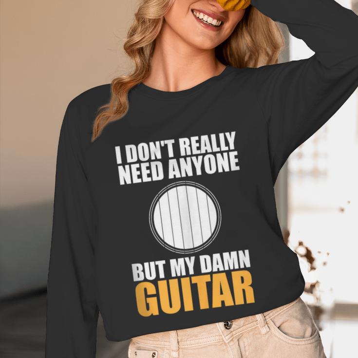 Introvert Guitarist Only Need Guitar Enjoy Acoustic Music Unisex Long Sleeve T-Shirt