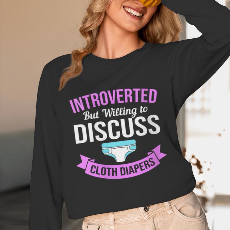 Introvert Hippie Mom Cloth Diapers Crunchy Mama Unisex Long Sleeve T-Shirt