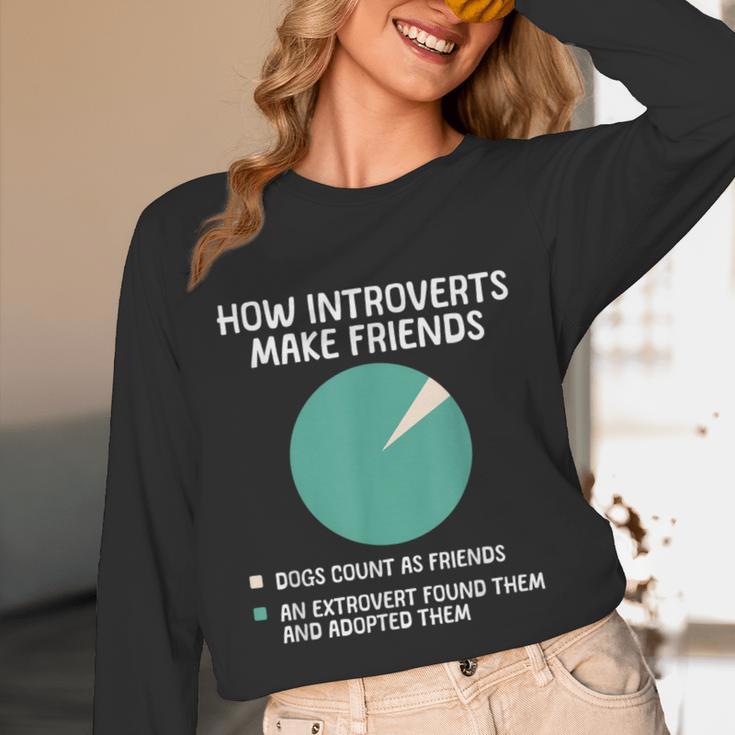 Introvert Introverted Person Awkward Introverts Dog Lover Unisex Long Sleeve T-Shirt