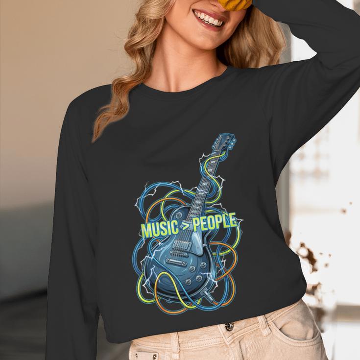 Introvert Music Lover Electric Guitar Rock Unisex Long Sleeve T-Shirt Introvert Music Lover Electric Guitar Rock Unisex Long Sleeve T-Shirt