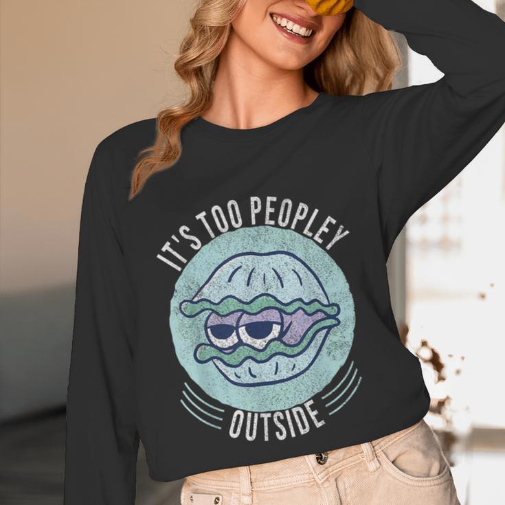 Introvert Too Peopley Anti-Social Shy Person Unisex Long Sleeve T-Shirt Introvert Too Peopley Anti-Social Shy Person Unisex Long Sleeve T-Shirt