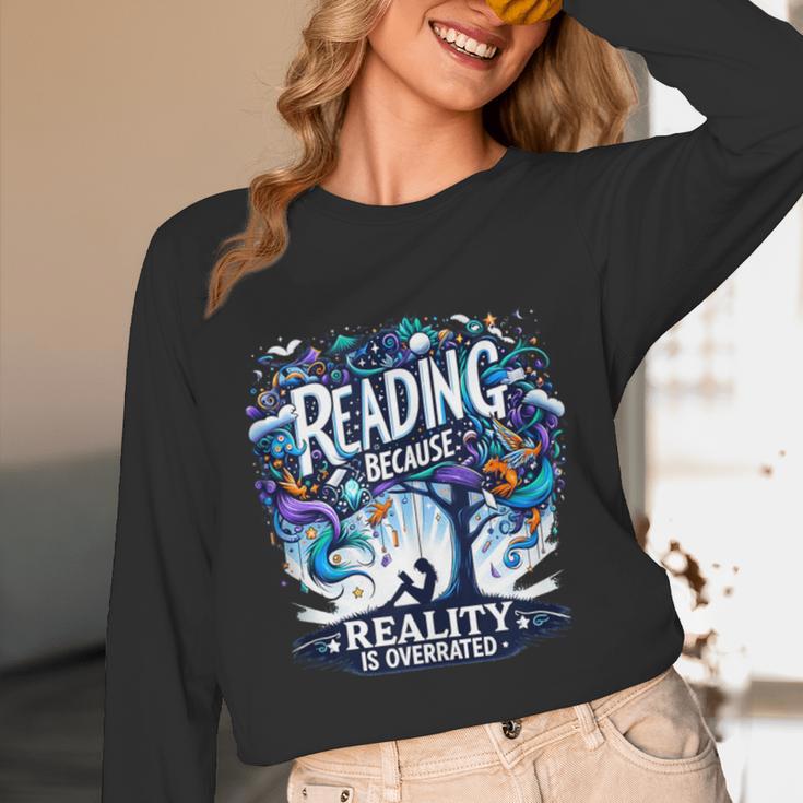 Introvert Reader Bibliofile Bookworm Loves Books Unisex Long Sleeve T-Shirt