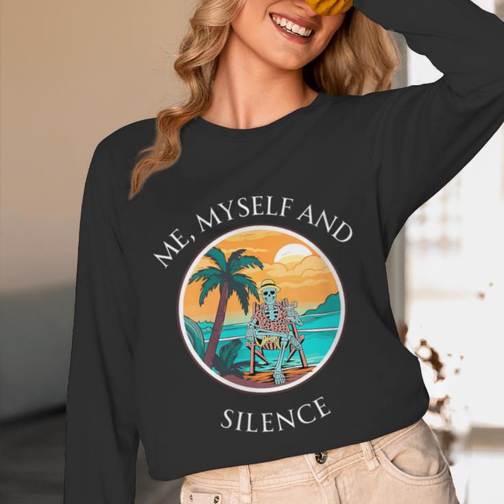 Introvert Relaxation Me Myself And Silence Summer Vacation Unisex Long Sleeve T-Shirt Introvert Relaxation Me Myself And Silence Summer Vacation Unisex Long Sleeve T-Shirt